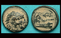 Phoenicia, Arados, Zeus and Hera with Galley Reverse